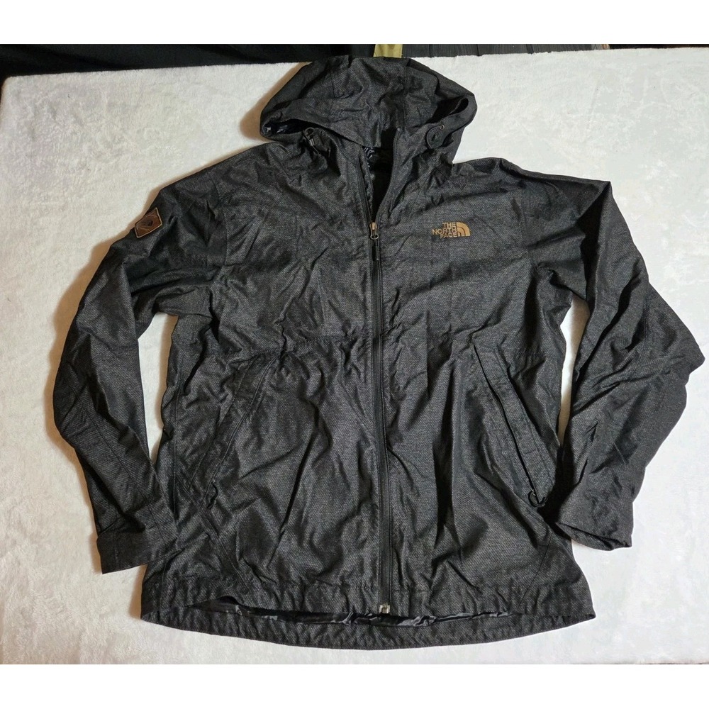 M404 The North Face Millerton NF0A33Q6 Mens L Gray Black Hooded Jacket
